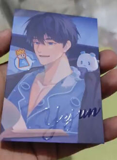 Photocard with UV Spot